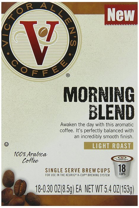 Victor Allen Coffee, Donut Shop Single Serve K-cup, 80 Count (Compatible with 2.0 Keurig Brewers) N55