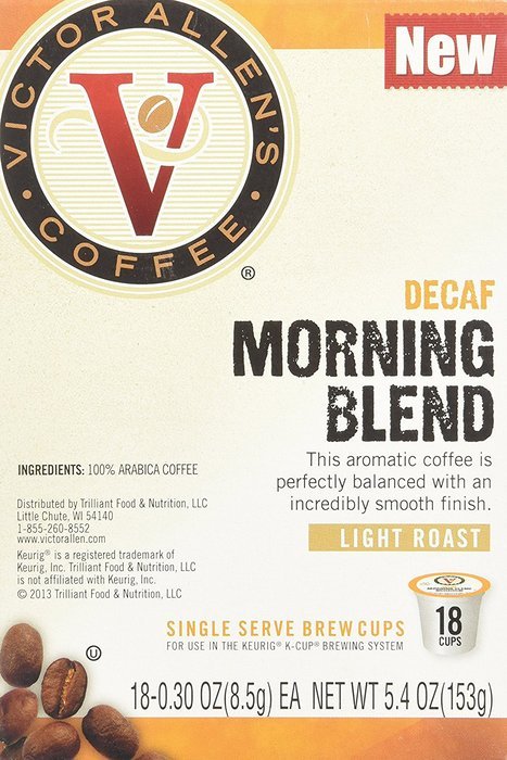 Victor Allen Coffee, Donut Shop Single Serve K-cup, 80 Count (Compatible with 2.0 Keurig Brewers) N62