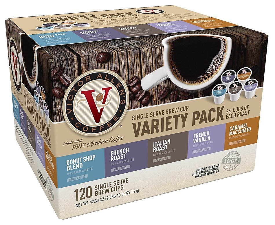 Victor Allen Coffee, Donut Shop Single Serve K-cup, 80 Count (Compatible with 2.0 Keurig Brewers) N71