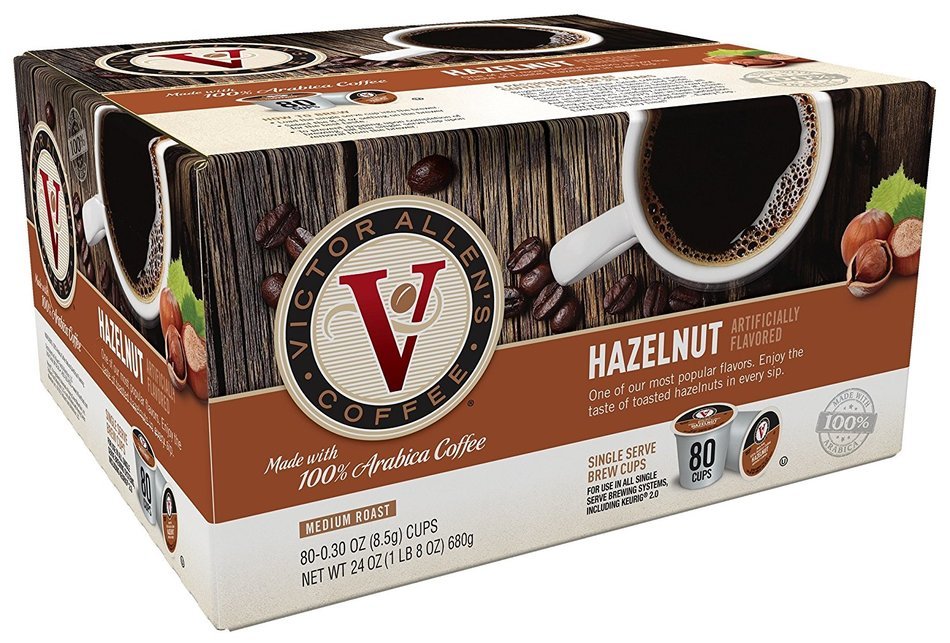 Victor Allen Coffee, Donut Shop Single Serve K-cup, 80 Count (Compatible with 2.0 Keurig Brewers) N72