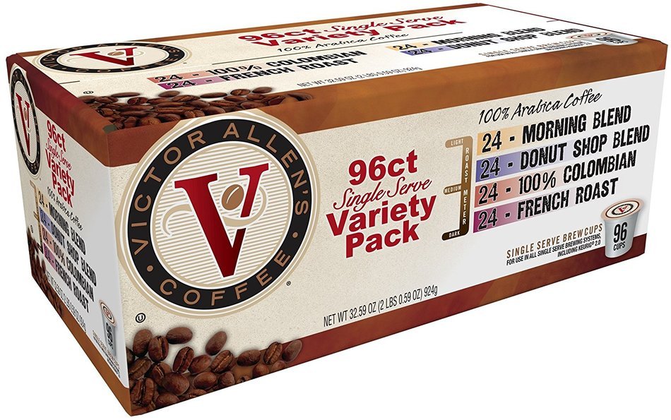 Victor Allen Coffee, Donut Shop Single Serve K-cup, 80 Count (Compatible with 2.0 Keurig Brewers) N78