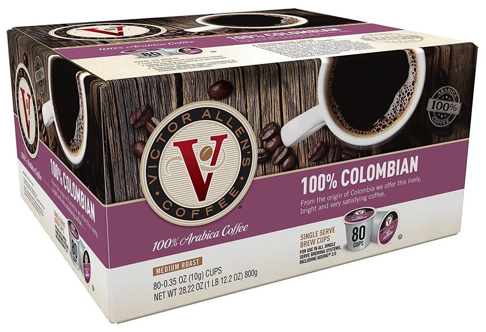 Victor Allen Coffee, Donut Shop Single Serve K-cup, 80 Count (Compatible with 2.0 Keurig Brewers) N82