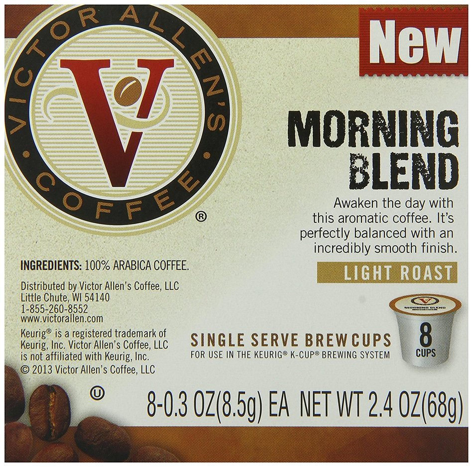 Victor Allen Coffee, Donut Shop Single Serve K-cup, 80 Count (Compatible with 2.0 Keurig Brewers) N91