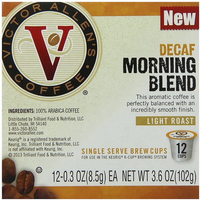 Victor Allen Coffee, Donut Shop Single Serve K-cup, 80 Count (Compatible with 2.0 Keurig Brewers) N98