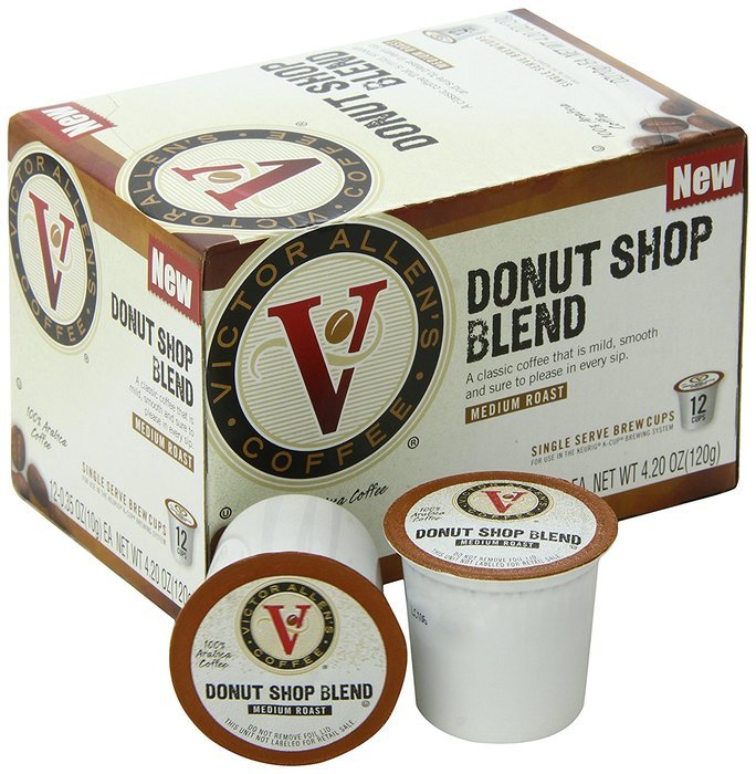 Victor Allen Coffee, Donut Shop Single Serve K-cup, 80 Count (Compatible with 2.0 Keurig Brewers) N108