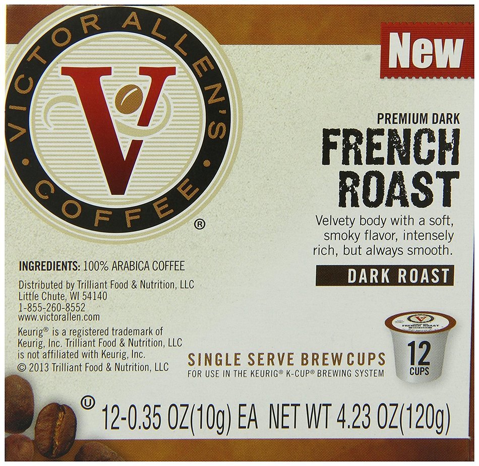 Victor Allen Coffee, Donut Shop Single Serve K-cup, 80 Count (Compatible with 2.0 Keurig Brewers) N134