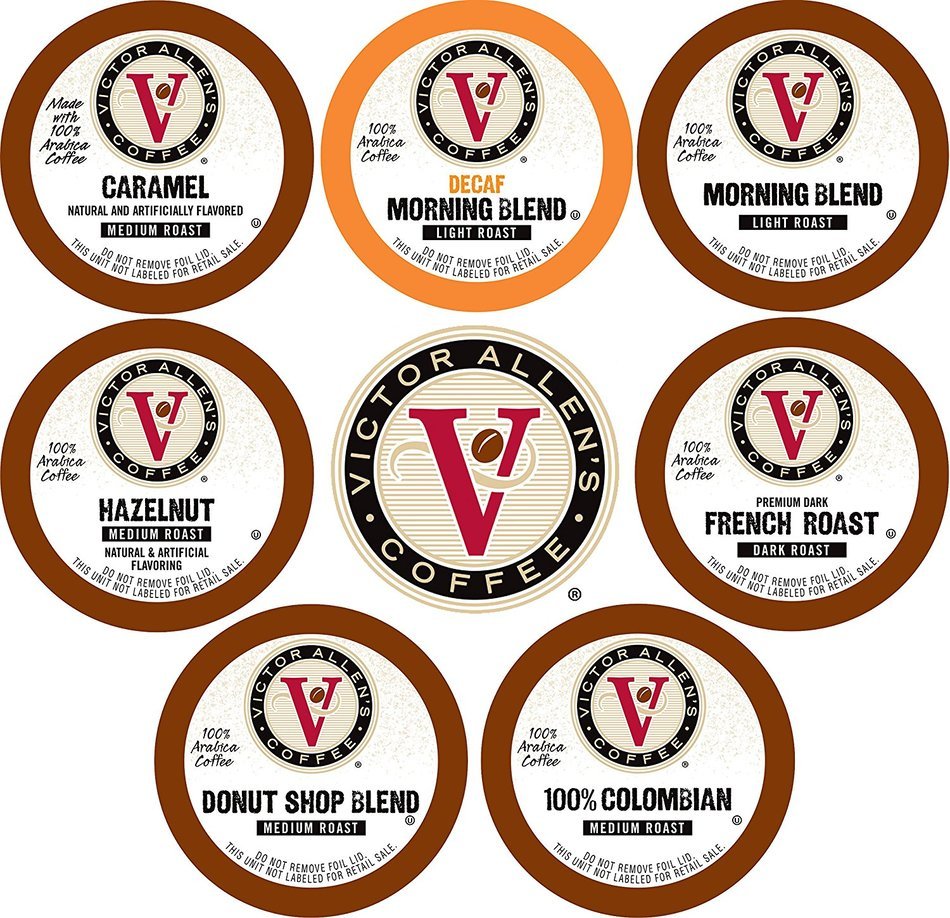 Victor Allen Coffee, Donut Shop Single Serve K-cup, 80 Count (Compatible with 2.0 Keurig Brewers) N137