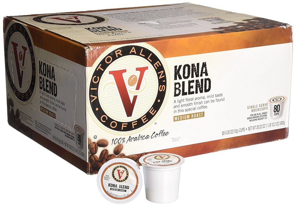 Victor Allen Coffee, Donut Shop Single Serve K-cup, 80 Count (Compatible with 2.0 Keurig Brewers) N147