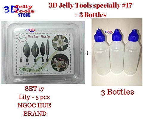 3D Jelly Tools specially -Type 17 - Lily and 3 Bottle