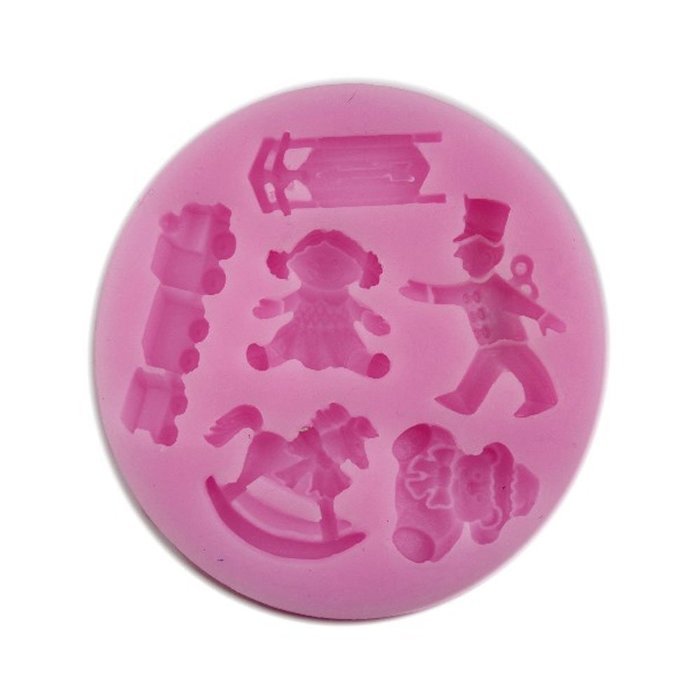 Yunko Mini Baby Shower Fondant Mold Silicone Sugar Mold Craft Molds DIY Gumpaste Flowers Cake Decorating N2