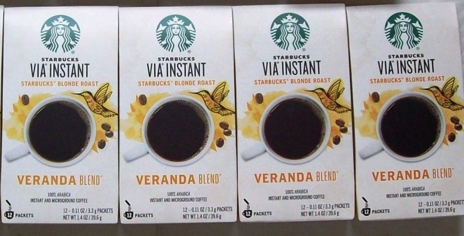 Starbucks Instant Via Bundle- 48 Packets of Blonde (Veranda) Blend