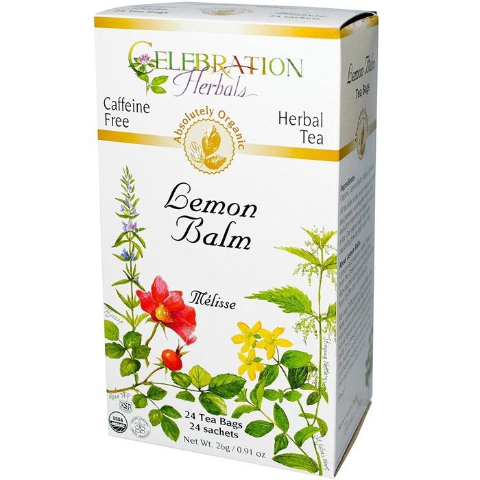 Celebration Herbals Lemon Balm Tea Bags, 24 Count