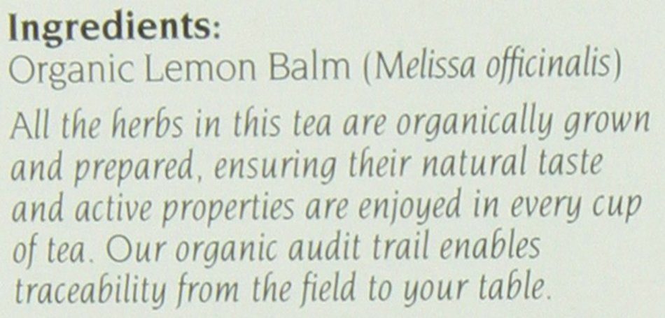 Celebration Herbals Lemon Balm Tea Bags, 24 Count N5