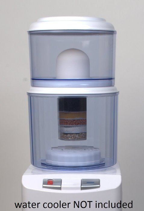 4 Gallon Water Cooler Filter Purifier - Save $$$ - Place on Cooler - Transform Tap Water to Healthy Mineral Drinking... N2