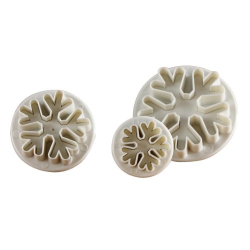 3Pcs Snowflake Biscuit Cake Decorating Mold N2