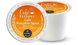 Cafe Escapes Pumpkin Spice K-Cups, 16 Count