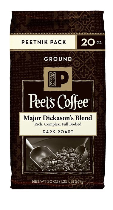 Peet's Ground Coffee, Major Dickason's, 12-Ounce N55