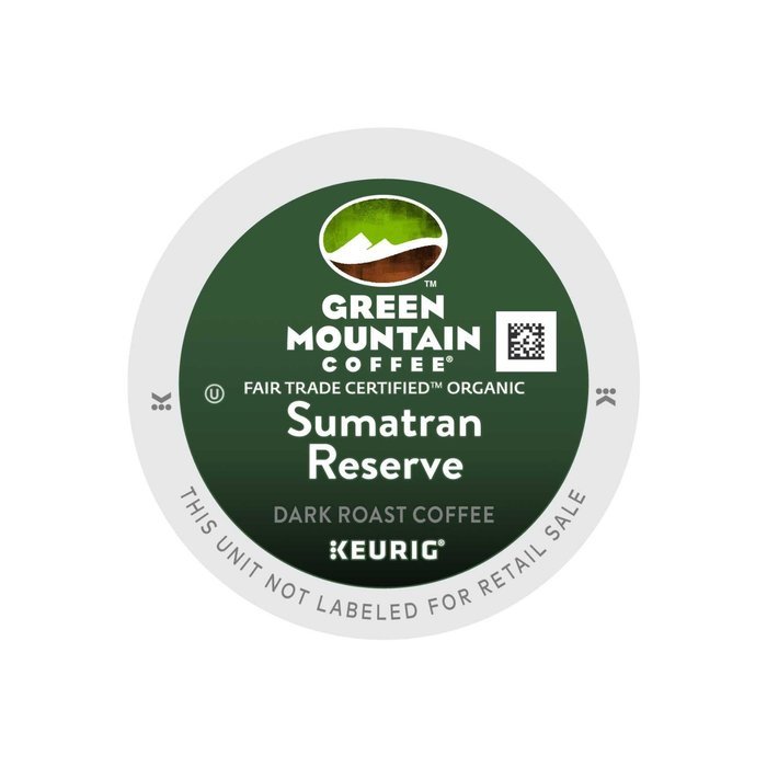Green Mountain Coffee Fair Trade Organic Sumatran Reserve, K-Cup Portion Pack for Keurig Brewers 24-Count N8