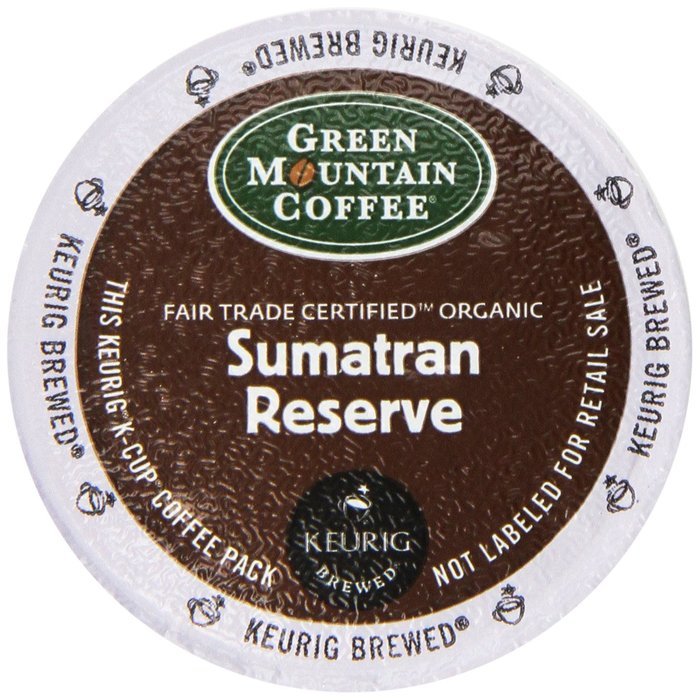 Green Mountain Coffee Fair Trade Organic Sumatran Reserve, K-Cup Portion Pack for Keurig Brewers 24-Count N14