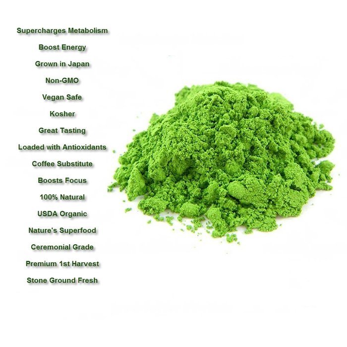 Organic Culinary Grade Matcha Green Tea Powder for Lattes, Smoothies & Baking &ndash; 100g (3.5oz) Bag = 50 Servings... N12