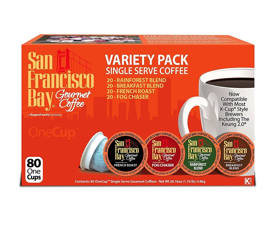 San Francisco Bay OneCup, French Roast, 80 Single Serve Coffees N29