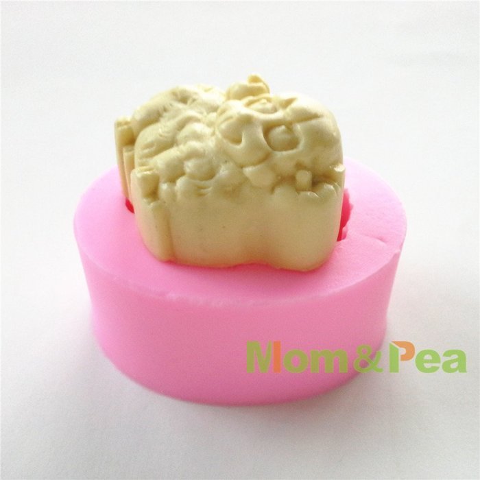 Mom&pea 0605 Lamb Shaped Silicone Mould for Fondant Cake Sugar Paste Cake Decoration 3d Cake Toppers Mold 7.25.82.9cm... N3
