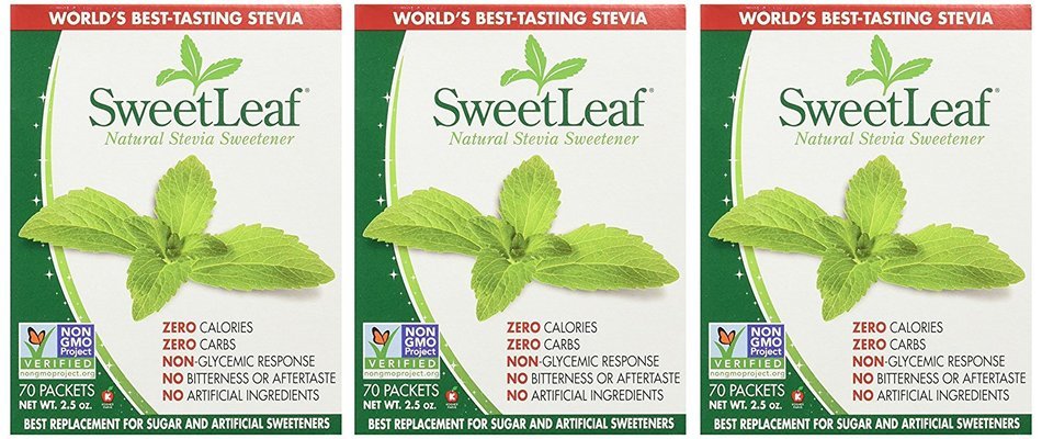 Sweetleaf Stevia 70 Piece Sweetener, 2.5 Ounce(pack of 3) N2