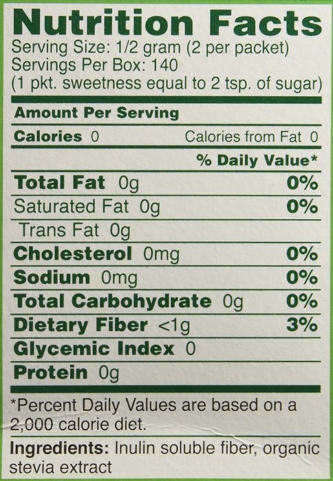 Sweetleaf Stevia 70 Piece Sweetener, 2.5 Ounce(pack of 3) N9