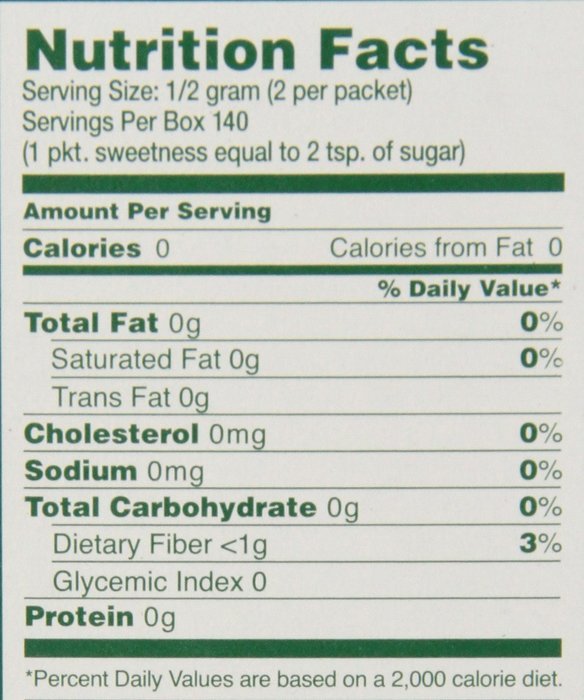 Sweetleaf Stevia 70 Piece Sweetener, 2.5 Ounce(pack of 3) N14