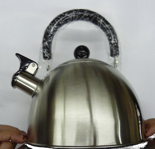 Culinary Edge 50404 Whistling Tea Kettle, 2-Quart, Satin Finish
