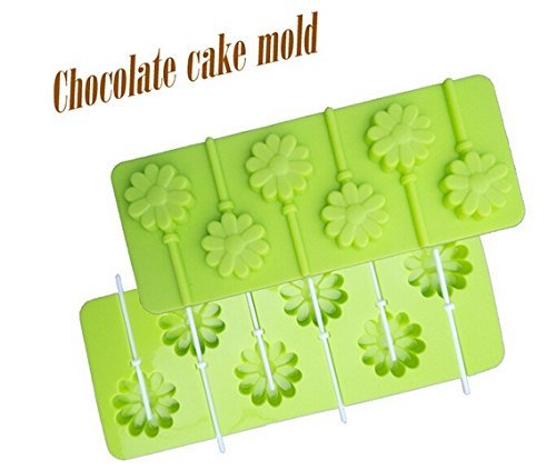 1pcs Food Grade Silicone Material, Flowers Shape for Chocolate Lollipop Mold, Cake Tools, Cookie , Jelly, Ice...