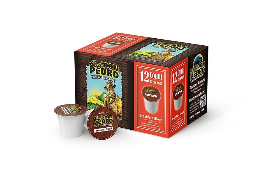 Cafe Don Pedro Variety 72 Count Kcup Low-Acid Coffee N2