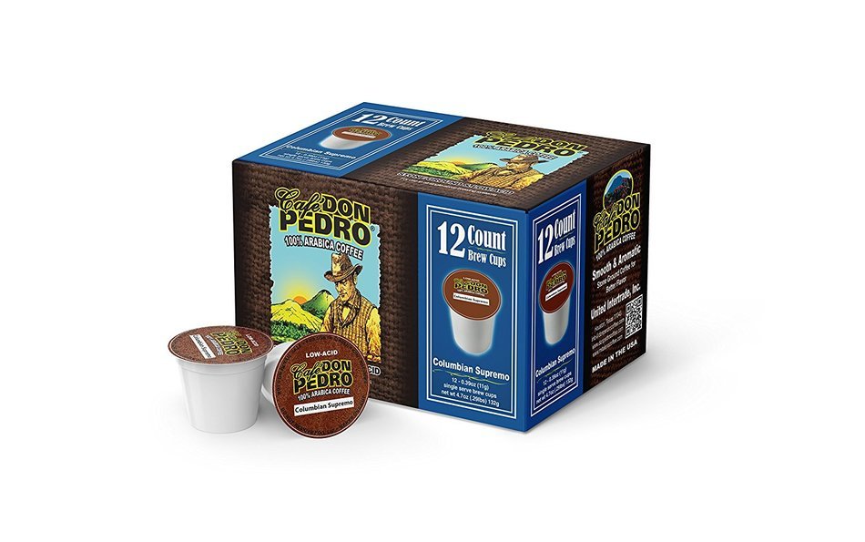 Cafe Don Pedro Variety 72 Count Kcup Low-Acid Coffee N3