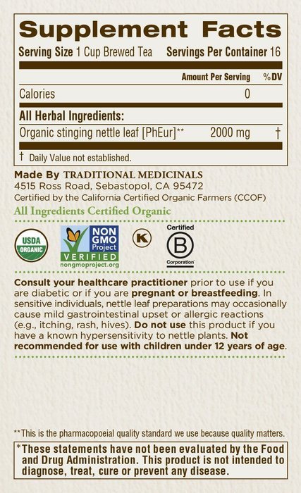 Traditional Medicinals Organic Hibiscus Tea, 16 Tea Bags N89