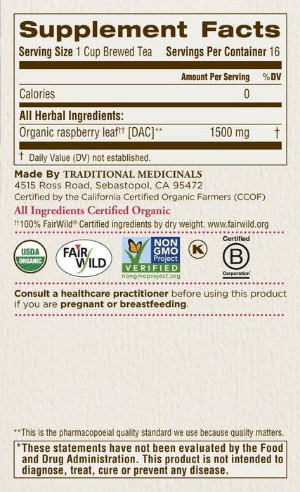 Traditional Medicinals Organic Hibiscus Tea, 16 Tea Bags N122