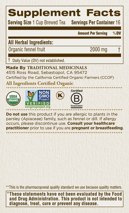 Traditional Medicinals Organic Hibiscus Tea, 16 Tea Bags N143