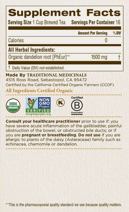 Traditional Medicinals Organic Hibiscus Tea, 16 Tea Bags N156