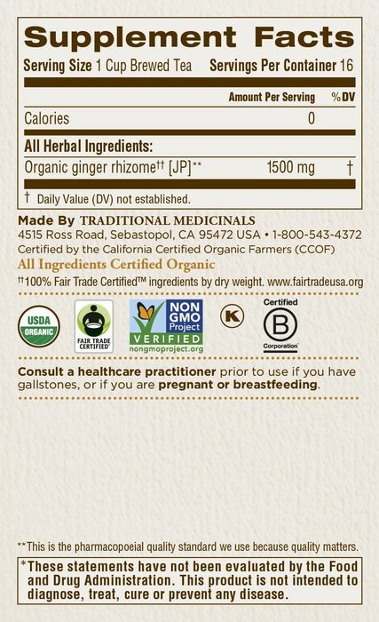 Traditional Medicinals Organic Hibiscus Tea, 16 Tea Bags N169