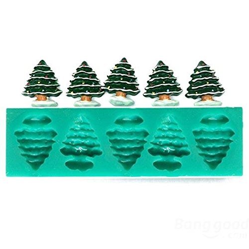 Silicone Christmas Tree Mold Sugar Fondant Cake Mold Baking Tools
