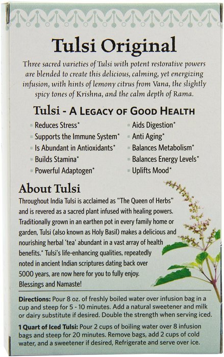 Organic India Tulsi, Original, 18-Count Boxes (Pack of 2) N3