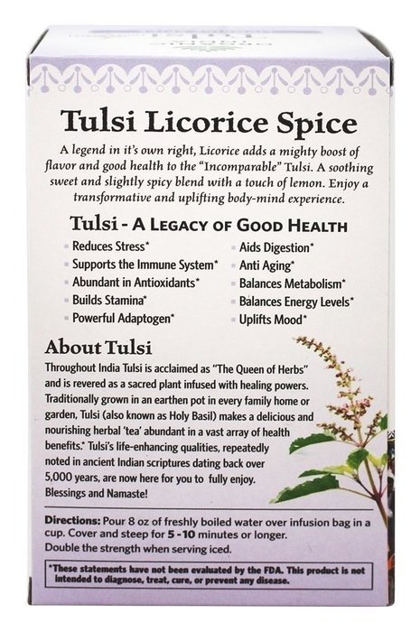 Organic India Tulsi, Original, 18-Count Boxes (Pack of 2) N15