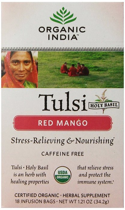 Organic India Tulsi, Original, 18-Count Boxes (Pack of 2) N18