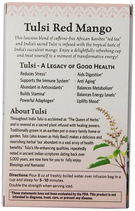 Organic India Tulsi, Original, 18-Count Boxes (Pack of 2) N20