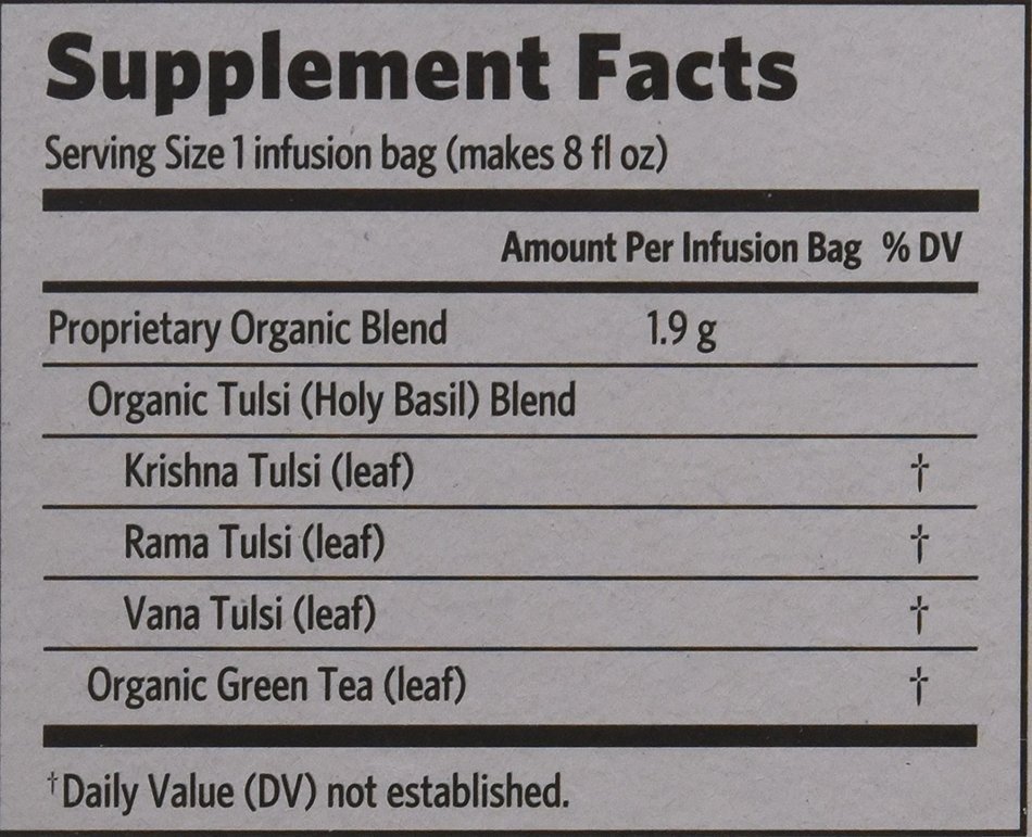 Organic India Tulsi, Original, 18-Count Boxes (Pack of 2) N27