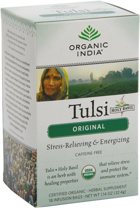 Organic India Tulsi, Original, 18-Count Boxes (Pack of 2) N28