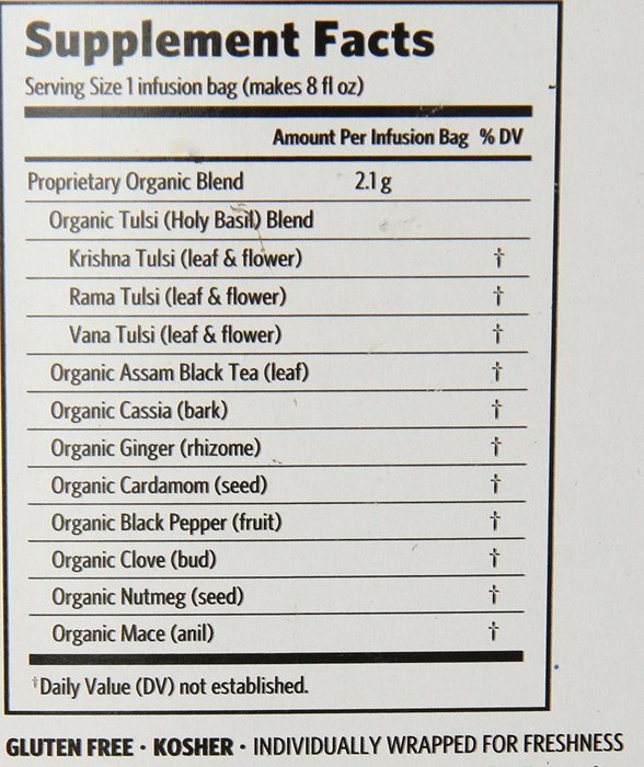 Organic India Tulsi, Original, 18-Count Boxes (Pack of 2) N33