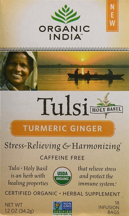 Organic India Tulsi, Original, 18-Count Boxes (Pack of 2) N35