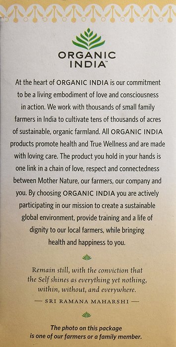 Organic India Tulsi, Original, 18-Count Boxes (Pack of 2) N38