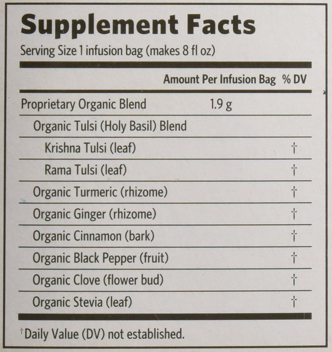 Organic India Tulsi, Original, 18-Count Boxes (Pack of 2) N40