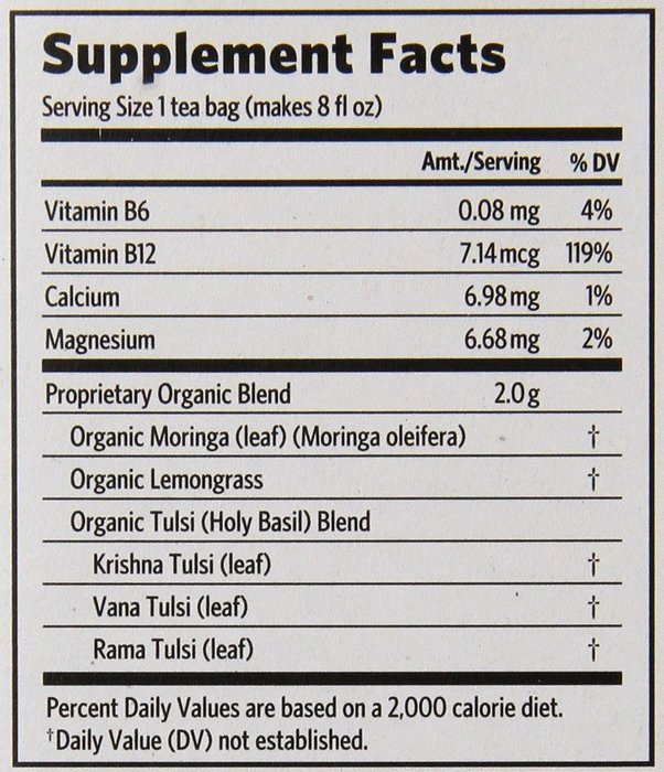 Organic India Tulsi, Original, 18-Count Boxes (Pack of 2) N50
